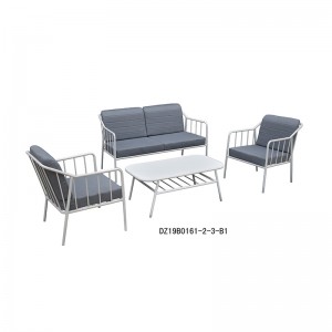 Modern 4-Seater Lounge Sofa Set with Cushions for Outdoor or Indoor Living