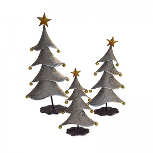 Metal Christmas Tree Decoration With Jingle Bells for Table Top Décor Decor Christmas Ornamentos