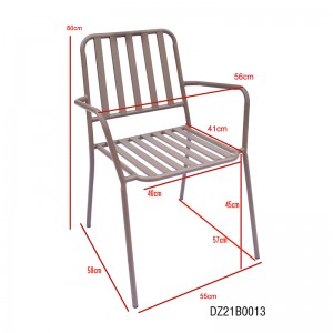 Modern 7 Pieces Patio Dining Set Metal Outdoor Furniture for 6 Persons