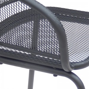 Mesh Outdoor Tub Chair Stackable Dining Chair for Garden Patio and Beach