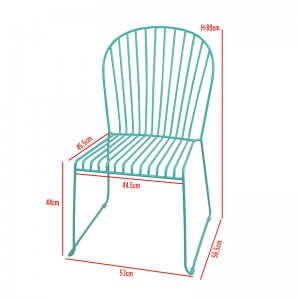 3-Piece Modern Table and Chair Bistro Set with solid tabletop for Garden courtyard and Balcony