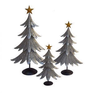 Metal Christmas Tree Decoration with Jingle Bells for Table Top Décor Christmas Ornaments