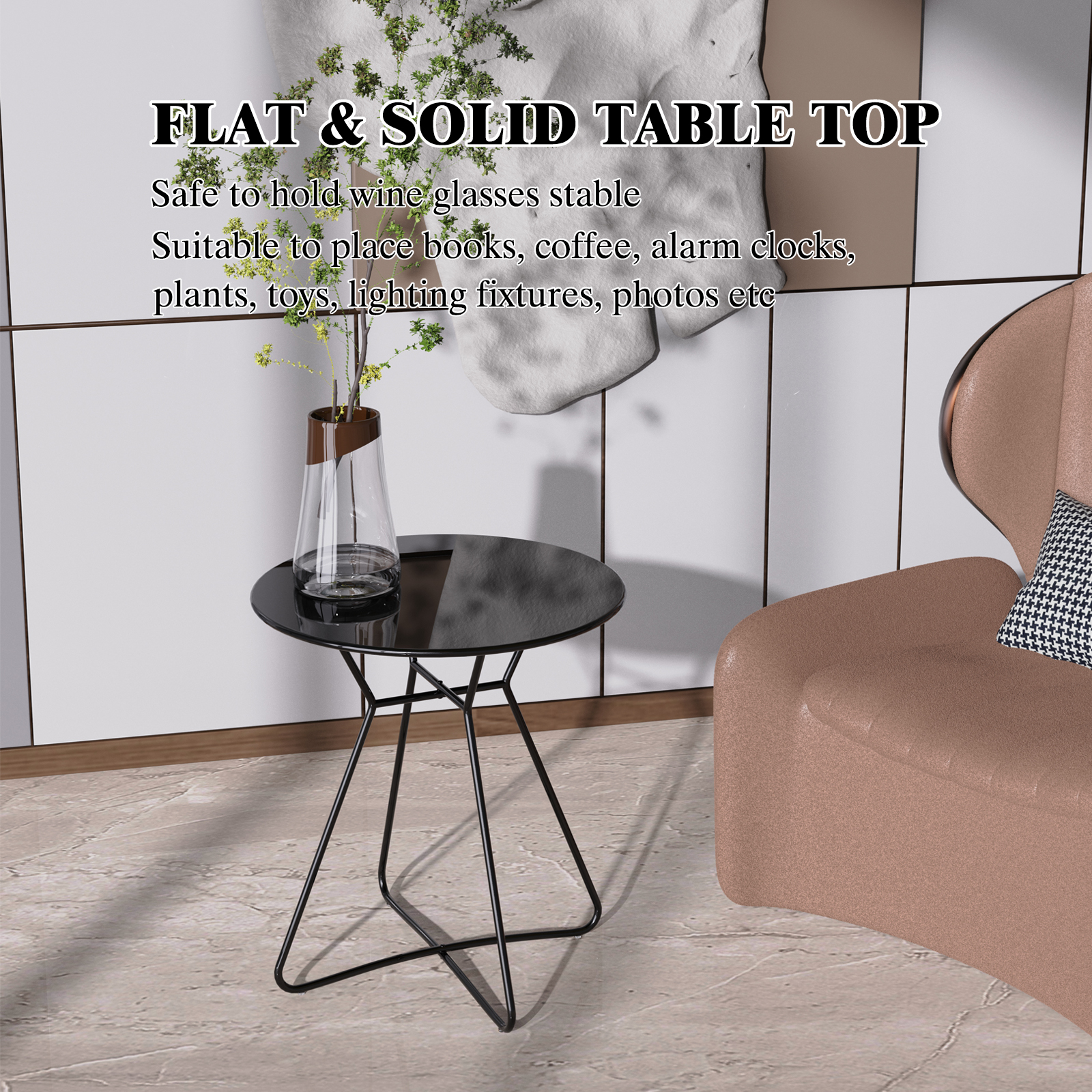 A Coffee End Table Black