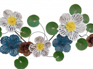 Metal Flower Wall Decor Hanging Home Craft Wall Sculpture Modern Wall Decor