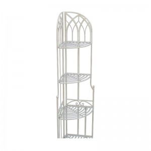 Metal Shelf Storage Standing Display Shelf for Home Decor 4-Tier Plant Shelf for Indoor