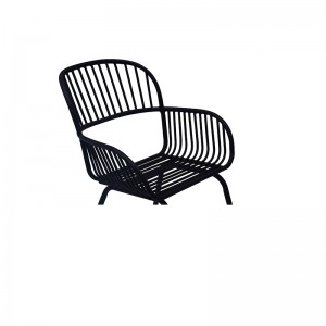 Patio Dining Stackable Chair Reinforced Steel Frame Metal Chair Modern Chair Outdoor Furniture