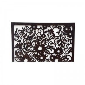 Square flowers Wall Art Classic Metal Sculpture Modern Indoor Decor