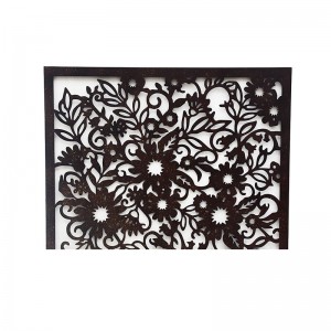 Square flowers Wall Art Classic Metal Sculpture Modern Indoor Decor