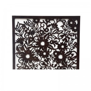 Square flowers Wall Art Classic Metal Sculpture Modern Indoor Decor