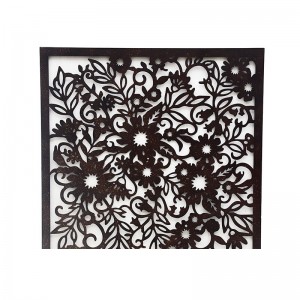 Square flowers Wall Art Classic Metal Sculpture Modern Indoor Decor