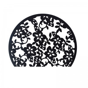 Inspired Flower Wall Sculpture Design Round Wall Decor Portable Metal Craft Hanging on the Wall