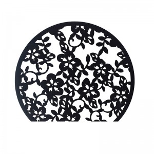 Inspired Flower Wall Sculpture Design Round Wall Decor Portable Metal Craft Hanging on the Wall