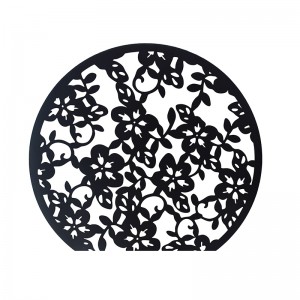 Inspired Flower Wall Sculpture Design Round Wall Decor Portable Metal Craft Hanging on the Wall