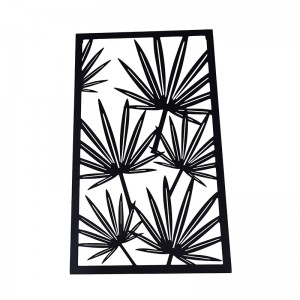 New Article Wall decor Indoor Metal Flower Craft Black Color Wall Plaque